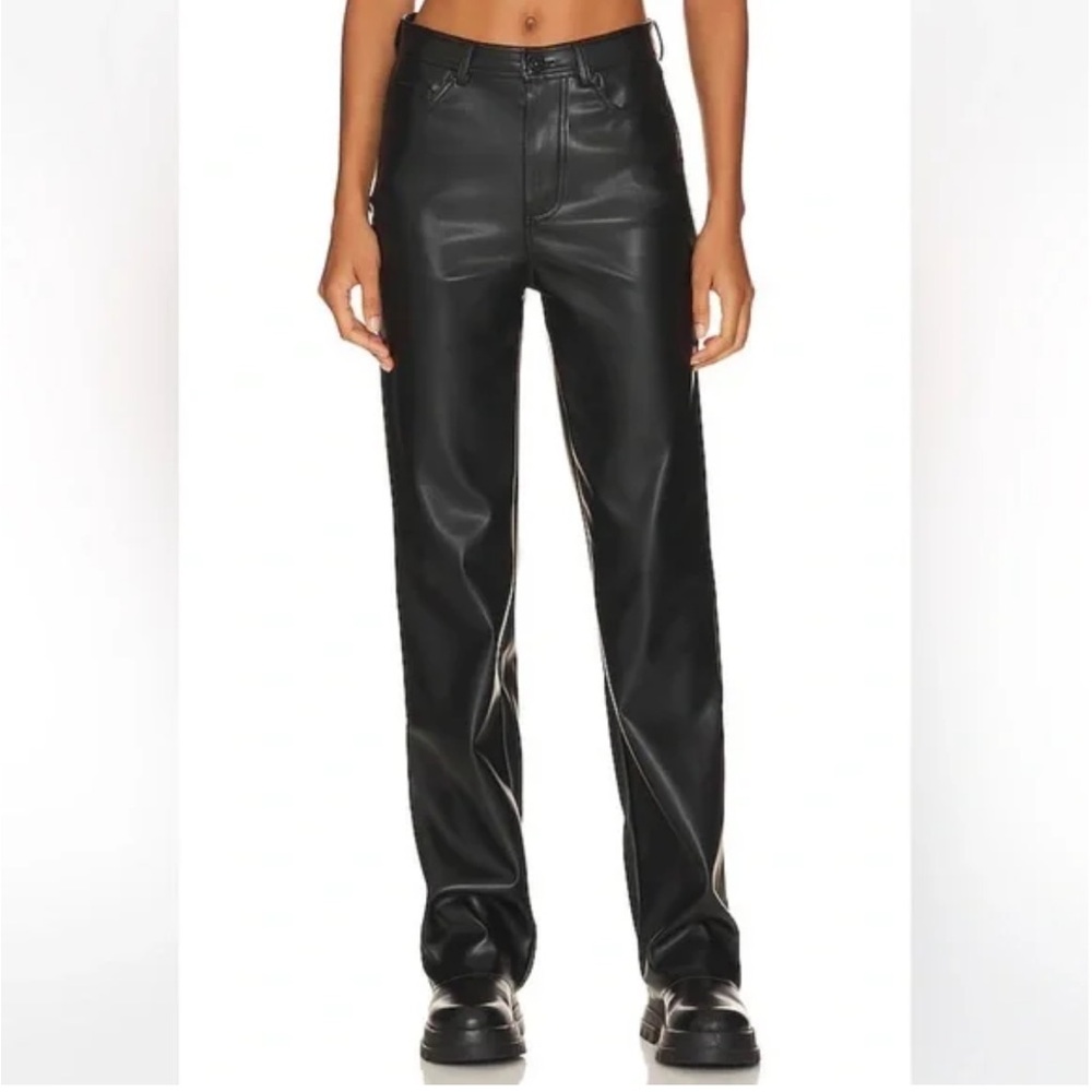 Steve Madden Black Faux Leather Pants